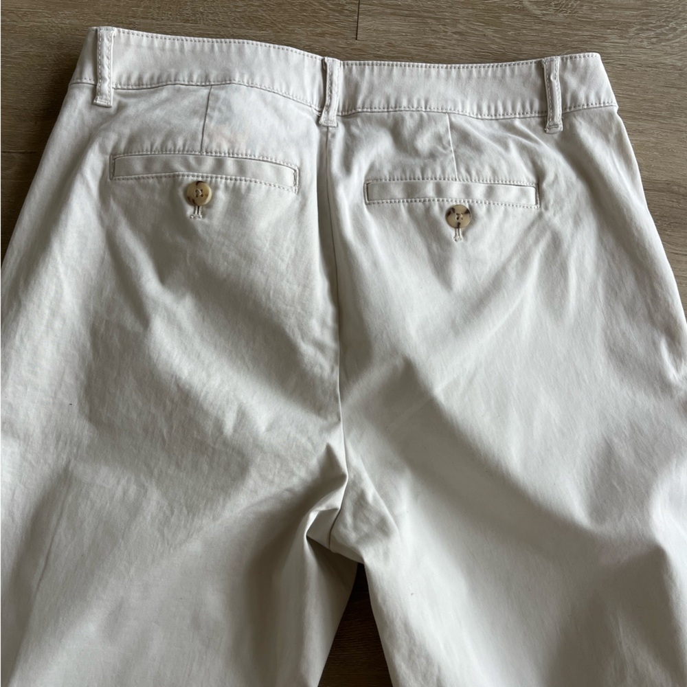 J. Jill Cream Live In Chino Straight Leg Pants SZ 6 Tall - Picture 8 of 8